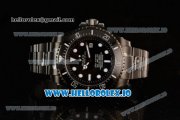 Rolex Sea-Dweller Clone Rolex 3135 Automatic PVD Case Black Dial With Dots Markers PVD Bracelet