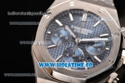 Audemars Piguet Royal Oak Chronograph 41mm Swiss Valjoux 7750 Automatic Full Steel with Blue Dial and Stick Markers (EF)