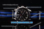 Omega Seamaster Planet Ocean Chronograph Swiss Valjoux 7750 Automatic Steel Case with Black Dial and Stick Markers Black/Blue Nylon Strap - 1:1 Original (EF)