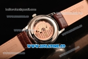 Omega De Ville Co-Axial Asia Automatic Steel Case with White Dial Roman Numeral Markers and Brown Leather Strap