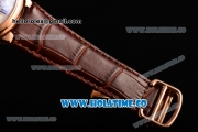 Cartier Ballon Bleu De Tourbillon Moonphase Asia Automatic Rose Gold Case with White Dial and Roman Numeral Markers