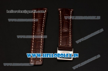 Breitling 24mm Brown Leather Strap