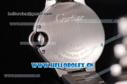 Cartier Ballon Bleu Medium Asia Automatic Stainless Steel Case/Bracelet with Silver Dial and Roman Numeral Markers (YF)