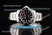 Rolex Sea-Dweller Clone Rolex 3135 Automatic Stainless Steel Case/Bracelet with Black Dial and Dot Markers (BP)