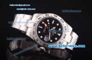 Rolex Explorer II Asia 2813 Automatic Full Steel with Black Dial and White Markers