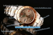 Rolex GMT-Master Vintage Swiss ETA 2836 Automatic Two Tone Case with Gold Dial and Diamond Markers