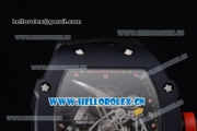 Richard Mille RM027-2 Miyota 9015 Automatic PVD Case with Skeleton Dial Dot Markers and Black Nylon Strap