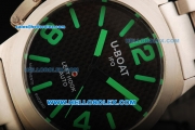 U-Boat Italo Fontana Left Hook Automatic Movement Full Steel with Green Markers and Black Dial