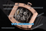 Richard Mille RM053 Asia Automatic Rose Gold Case with Skeleton Dial and Black Rubber Strap