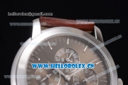 Audemars Piguet Jules Audemars Grand Complication Asia ST16 Automatic Steel Case Brown Dial Stick Markers and Brown Leather Strap (EF)