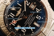 Breitling Avenger Seawolf Swiss ETA 2836 Automatic Movement Full Steel with Black Dial and White Markers-1:1 Original