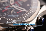 Omega Seamaster Diver 300M Chrono Asia Valjoux 7753 Automatic Steel Case with Black Ceramic Bezel and White Markers - 1:1 Original (Z)