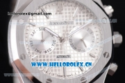 Audemars Piguet Royal Oak 41MM Seiko VK64 Quartz Stainless Steel Case/Bracelet with Silver Dial and Stick Markers