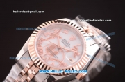 Rolex Datejust Swiss ETA 2671 Automatic Two Tone with White MOP Dial-31mm