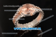 Rolex Datejust 3135 Auto Rose Gold Case with Pink Dial and Two Tone Bracelet - 1:1 Origianl