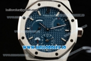 Audemars Piguet Royal Oak Dual Time Chrono Asia Automatic Steel Case Blue Dial With Stick Markers Steel Bracelet