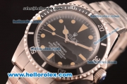 Rolex Oyster Perpetual Submariner Swiss ETA 2836 Automatic Full Steel with PVD Bezel