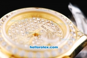 Rolex Datejust Oyster Perpetual Full Gold and Diamond with Diamond Dial-Lady Size