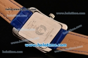 Vacheron Constantin Historiques Toledo Miyota Quartz Steel Case with Stick Markers and Blue Dial