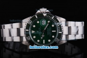 Rolex Submariner Oyster Perpetual Date Chronometer Automatic with Green Dial and White Marking Green Bezel