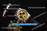 Tudor Fastrider Miyota OS20 Quartz Steel Case with Yellow Dial and Silver Arabic Numeral Markers