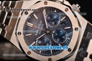 Audemars Piguet Royal Oak Chronograph 41mm Swiss Valjoux 7750 Automatic Full Steel with Blue Dial and Stick Markers (EF)