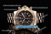 Breitling Avenger Skyland Chrono Swiss Valjoux 7750 Automatic Steel Case with Black Dial and White Arabic Numeral Markers (H)