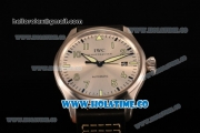 IWC Big Pilot's Watch Swiss ETA 2892 Automatic Steel Case with Silver Dial and Arabic Numeral Markers (ZF)
