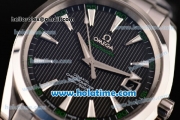 Omega Seamaster Aqua Terra 150M Perfect Clone 8500 Automatic Full Steel with Black Dial and Stick Markers - 1:1 Original (Z)