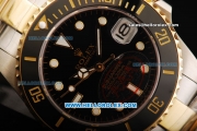 Rolex Submariner Automatic Movement Black Dial with Ceramic Bezel and Two Tone Strap