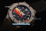 Hublot Big Bang Chronograph Swiss Valjoux 7750 Automatic Movement PVD Case with Ceramic Bezel and Black Dial