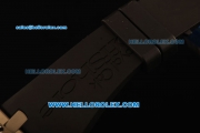 Audemars Piguet Royal Oak Offshore Grey Themes Swiss Valjoux 7750 Titanium Case with Grey Dial and Rubber Strap - Run 12@Sec