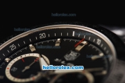 Tag Heuer SLR Mercedes-Benz Swiss Valjoux 7750 Automatic Movement Full Steel with Black Dial and Silver Stick Markers