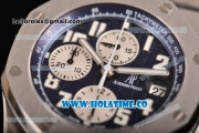 Audemars Piguet Royal Oak Offshore Chrono Blue Themes Swiss Valjoux 7750 Automatic Full Steel with Blue Dial and White Arabic Numeral Markers (JF)