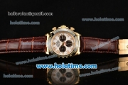 Rolex Daytona Asia ST17 Automatic Yellow Gold Case with White Dial Ceramic Bezel and Arabic Numeral Markers