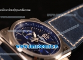 Bell Ross BR03-94 Valjoux 7750 Chrono Auto 316L Steel Case With Blue Dial Calfskin Strap