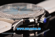 Blancpain Women Ultraplate Miyota 9015 Automatic Steel Case with Diamonds Bezel and White MOP Dial (G5)
