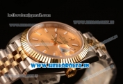 Rolex Datejust 37mm Swiss ETA 2836 Automatic Two Tone with Gold Dial and Stick Markers