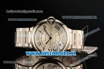 Cartier Ballon Bleu De 9015 Auto Steel Case with White Dial and Steel Bracelet