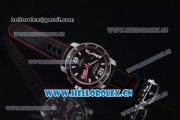 Chopard Mille Miglia GTS Power Control Miyota OS2035 Quartz Steel Case Red Dial Black Leather Strap and Arabic Number/Stick Markers