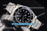 Rolex Submariner Clone Rolex 3135 Automatic Stainless Steel/Bracelet with Black Dial and Dot Markers