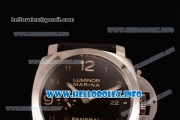 Panerai Luminor Marina 1950 3 Days PAM 359 Clone P.9000 Automatic Steel Case with Black Dial and Black Leather Strap (SF)