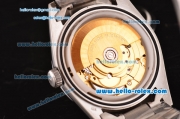 Rolex Datejust Swiss ETA 2836 Automatic Steel Case with Stainless Steel Strap Gold Stick Markers