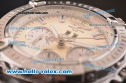 Breitling Chronomat Evolution ST17 Automatic with Big Date Steel Case/Strap with Beige Dial