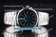 Patek Philippe Nautilus Jumbo Swiss ETA 2824 Automatic Stainless Steel Case/Bracelet with Blue Dial and Stick Markers (BP)