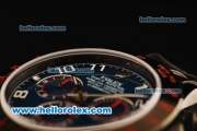 Rolex Daytona Chronograph Swiss Valjoux 7750 Automatic Movement PVD Case with Blue Dial and PVD Strap