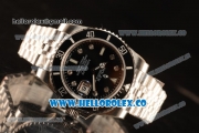 Rolex Submariner Black Ceramic Bezel With Black Dial All Steel With ETA 2836 Diamond Marker EW