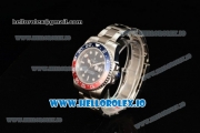 Rolex GTM-Master II 2836 Automatic Steel Case with Blue Dial Dots Markers and Steel Bracelet