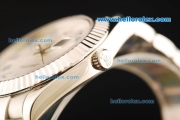 Rolex Datejust II Swiss ETA 2836 Automatic Movement Full Steel with White Dial and Blue Arabic Numerals