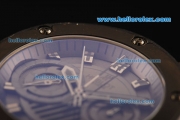 Hublot King Power Chronograph ETA 7750 Automatic Movement PVD Case with Grey Dial and Black Rubber Strap